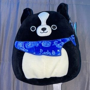 SOLD Squishmallow border collie “Tommy” 8 inch